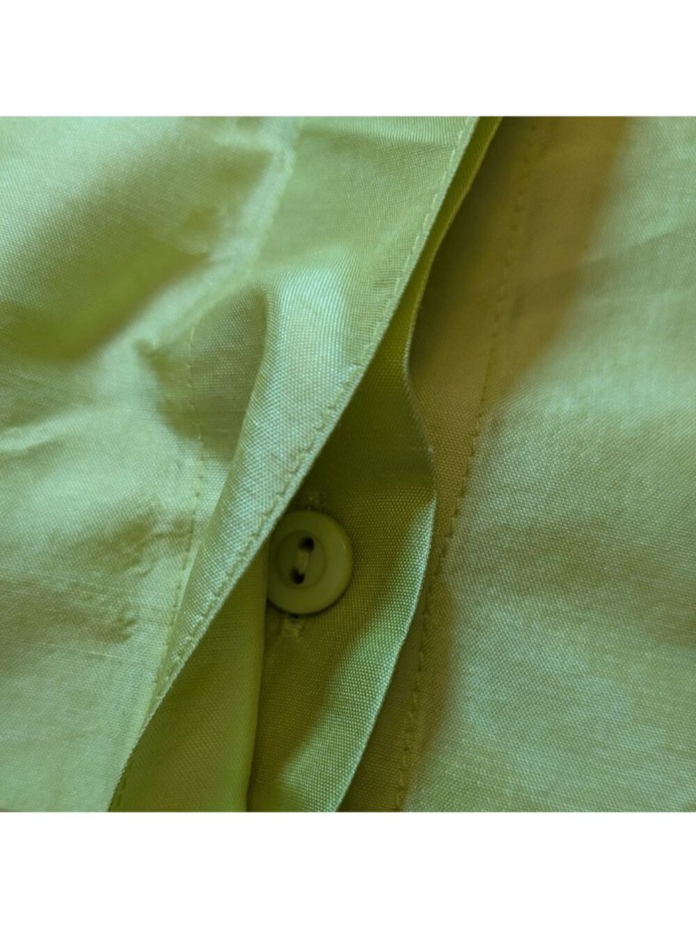 Chicos 100% Silk Top Blouse Size 2 (US 12 Large) Long Button-Up - Picture 5 of 6